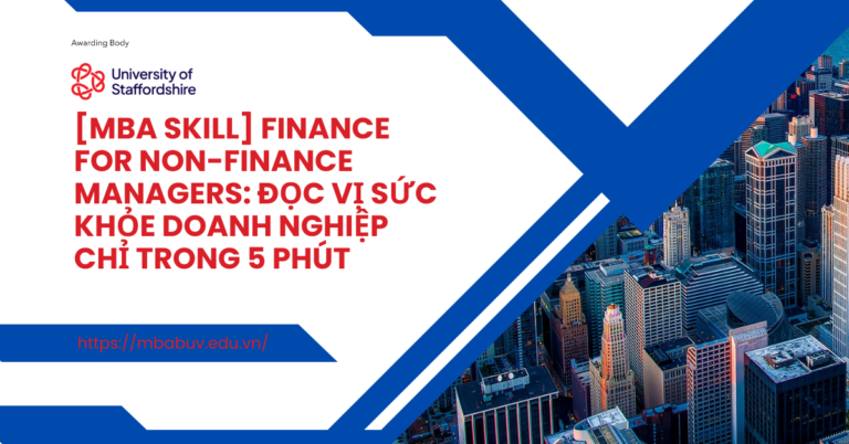 ĐỌC VỊ SỨC KHỎE DOANH NGHIỆP CHỈ TRONG 5 PHÚT