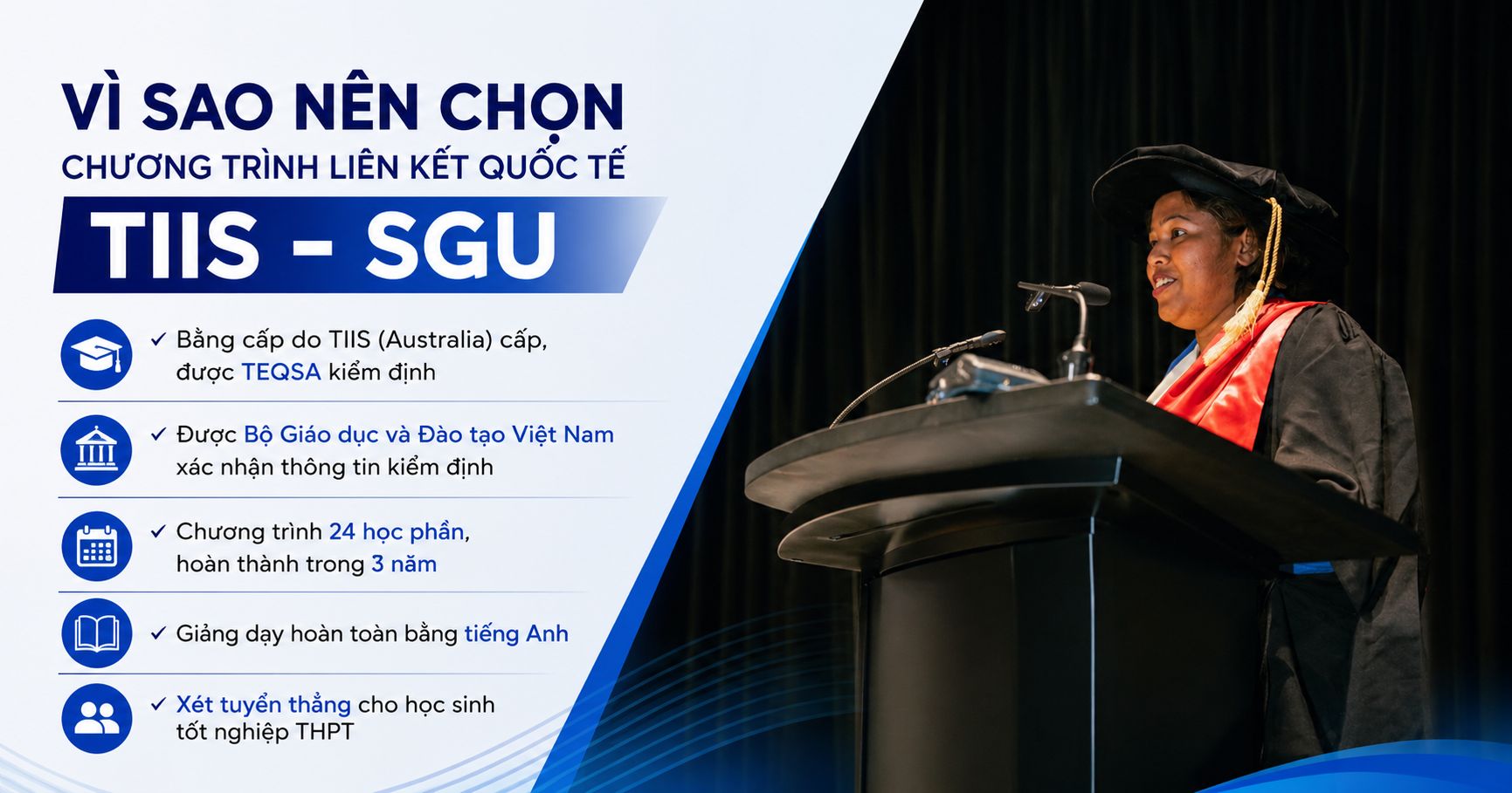 Vì sao nên chọn chương trình liên kết quốc tế TIIS - SGU
