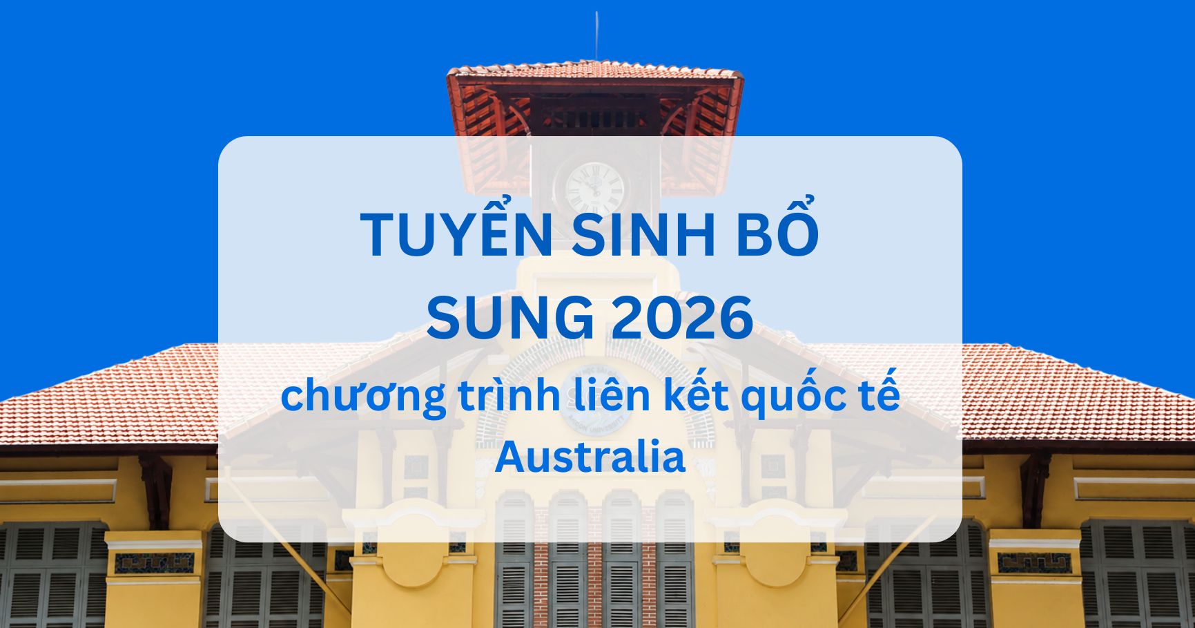 Trường Đại Học Sài Gòn tuyển sinh bổ sung 2026
