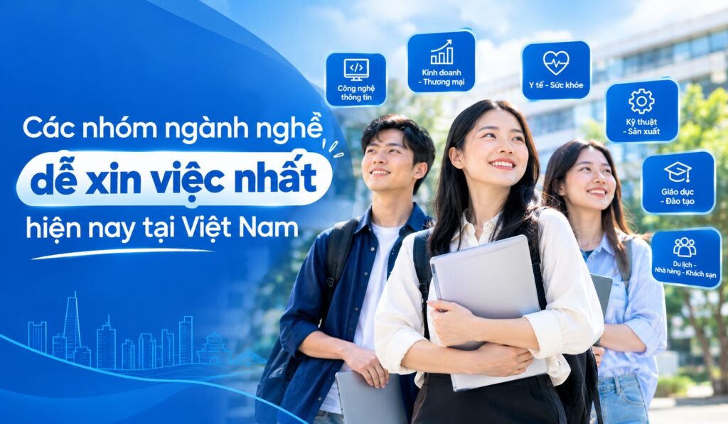 Các nhóm ngành nghề dễ xin việc nhất hiện nay tại Việt Nam