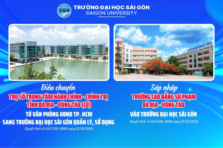 Đại Học Sài Gòn Tiếp Nhận Cơ Sở 3 Tại Bà Rịa – Vũng Tàu, Sáp Nhập Trường Cao Đẳng Sư Phạm Bà Rịa – Vũng Tàu